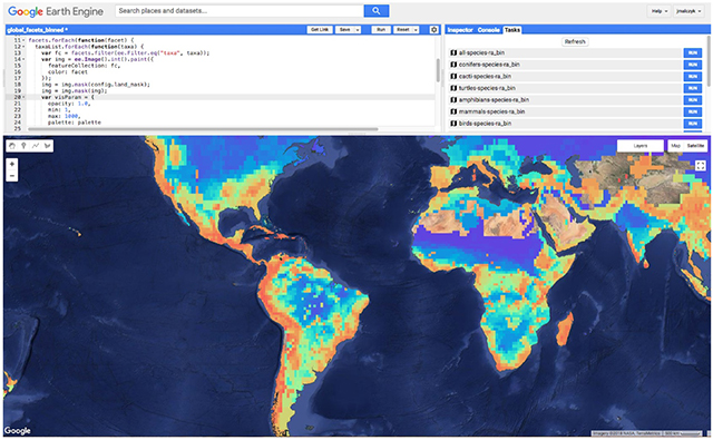 Image of Google Earth Engine. 