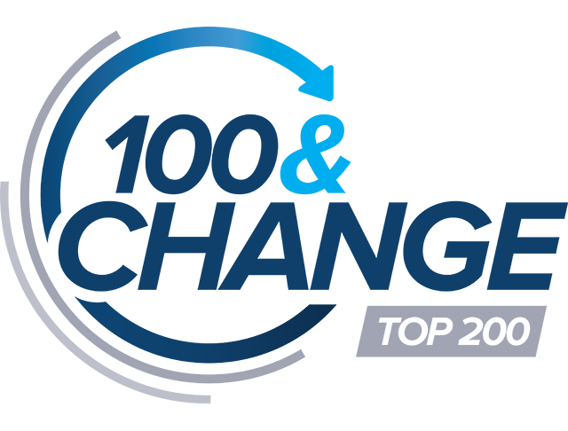 100 & Change Top 200 Logo. 