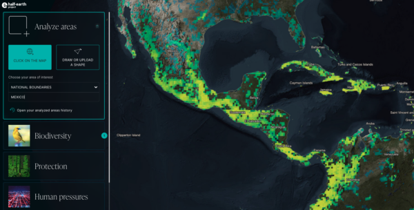 Image of Half-Earth Project Map, Mexico, 2022.