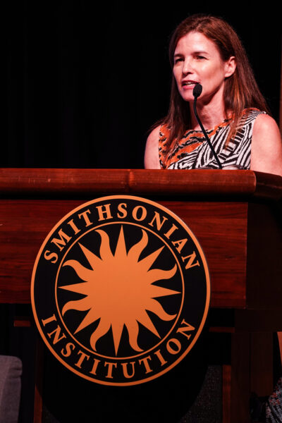 Image of Paula J. Ehrlich at Our Shared Future, a Celebration of Half-Earth Day 2022.