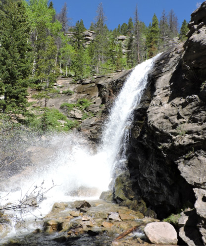 Image of a waterfall. 