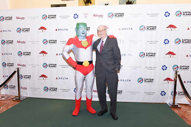 Image of Captain Planet and E.O. Wilson