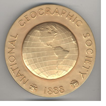 National Geographic Society Hubbard metal.