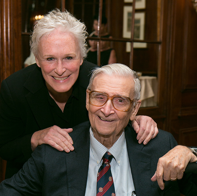 Image of Glenn Close and E.O. Wilson.