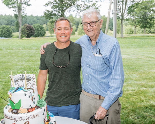 E.O. Wilson and Peter Alden at the Great Walden Bioblitz, July 6, 2019.