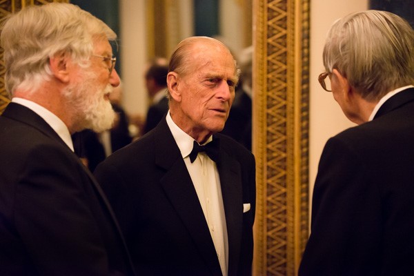 Image of Sir Ghillean Prance, HRH Prince Philip and E.O. Wilson.