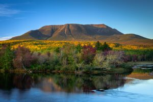 Image of Mount Katahdin in Baxter State Park in Maine.