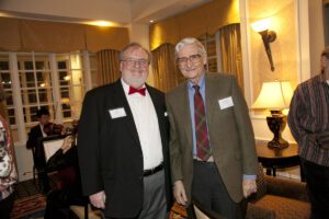 Image of a man posing with E.O. Wilson.