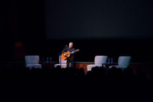 Paul Simon performs during Biodiversity Days. Photo by Chris Sims, E.O. Wilson Biodiversity Foundation.