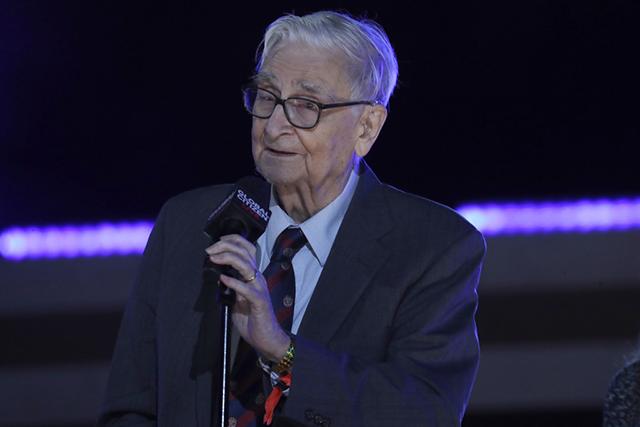 E.O. Wilson at the Global Citizen Live event in New York, NY.