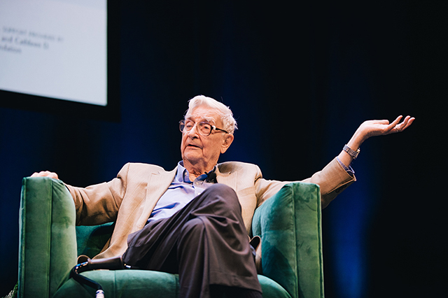 E.O. Wilson lecturing at UC Berkeley