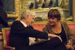 Image of Dr. Edward O. Wilson and Ms. Emily Young.