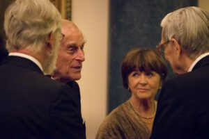 Image of Sir Ghillean Prance, HRH Prince Philip, Ms. Emily Young, and Dr. Edward O. Wilson.