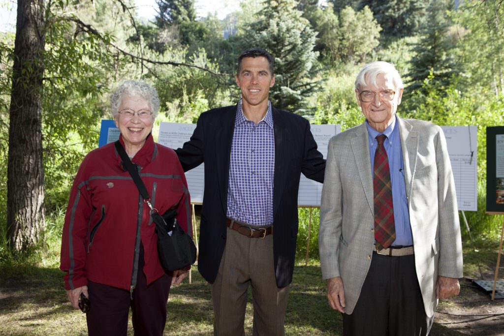 Image of E.O. Wilson with a man and a woman.