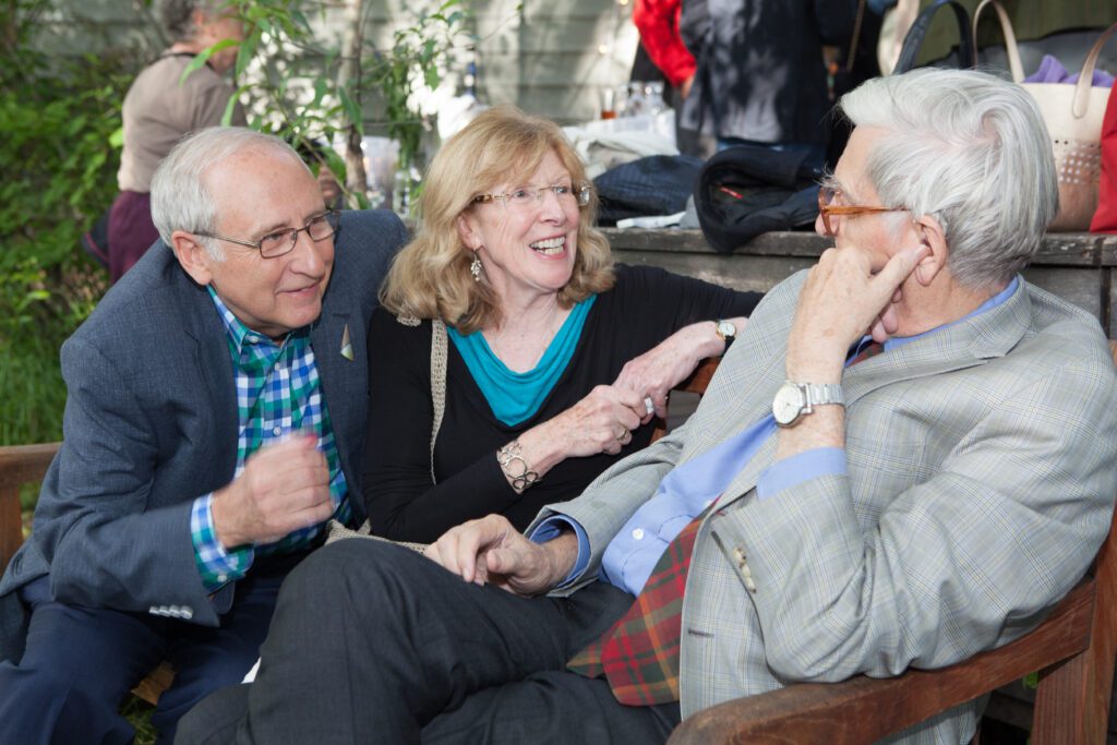 Image of E.O. Wilson with a a man and a woman.