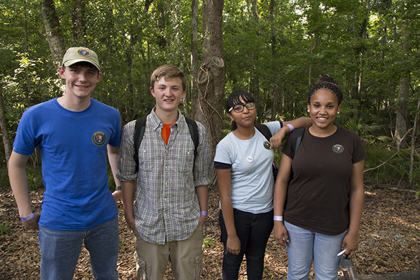 Biodiversity Youth Ambassadors at the closing ceremony for BioBlitz 2013