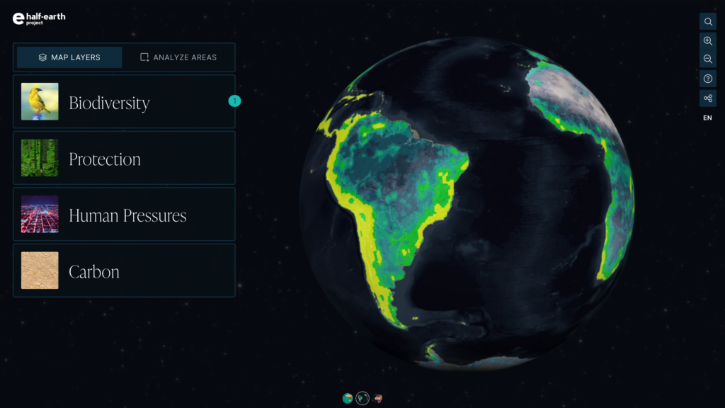 Half-Earth Project Map