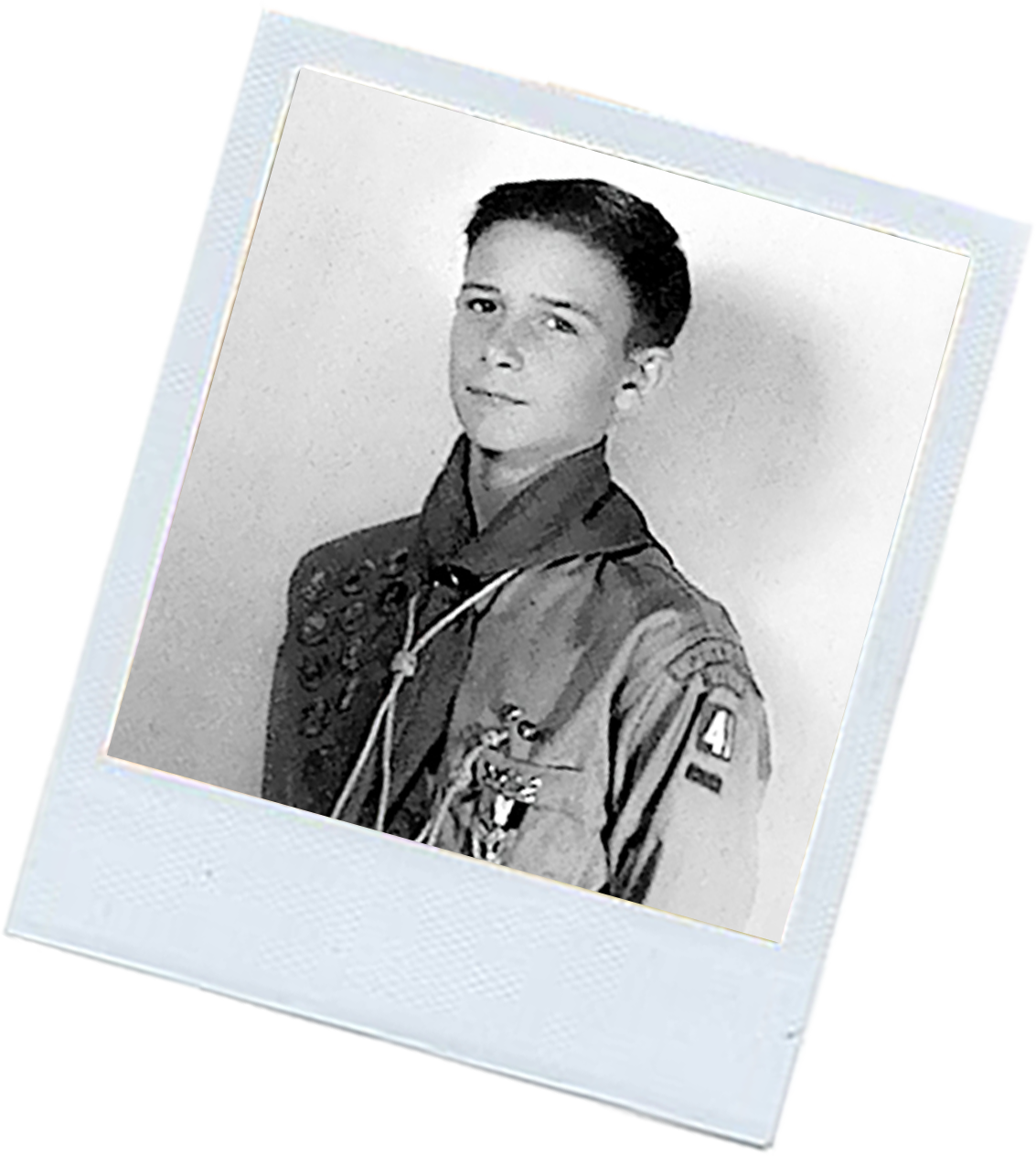 Young EO Wilson in scout uniform